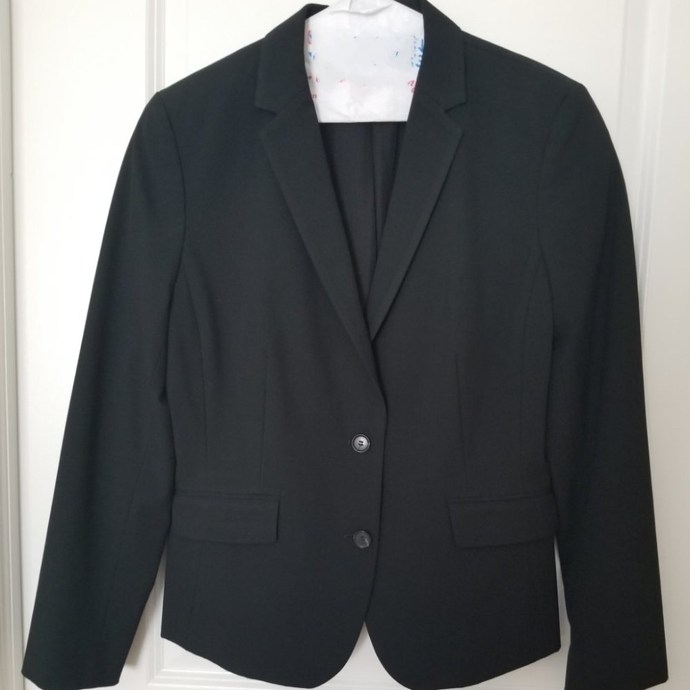 Ann Taylor Factory Black Suit Jacket - 2 button